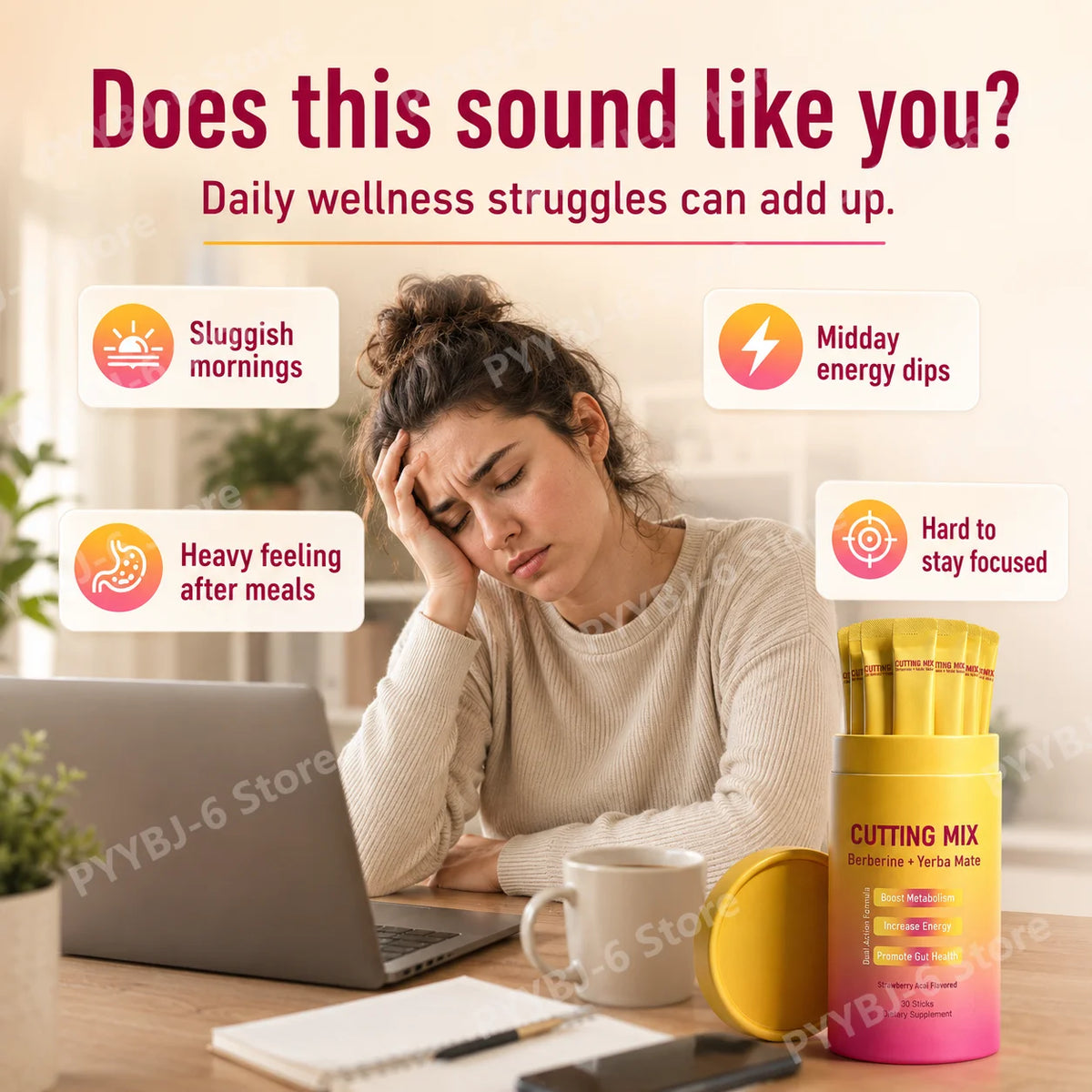 Berberine Yerba Mate Drink Mix – 30 Daily Sticks