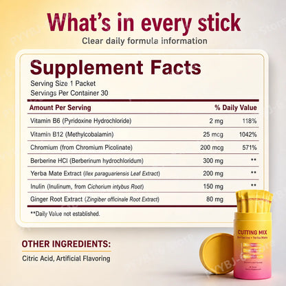 Berberine Yerba Mate Drink Mix – 30 Daily Sticks