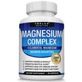 Magnesium Complex Supplement 1000mg - Magnesium Glycinate, Citrate, Malate, Taurate, for Bones, Muscle, Energy 90 Vegan Capsules
